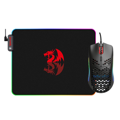 Glorious Model O Matte Black Mouse + Redragon Pluto RGB (P026) MOUSE