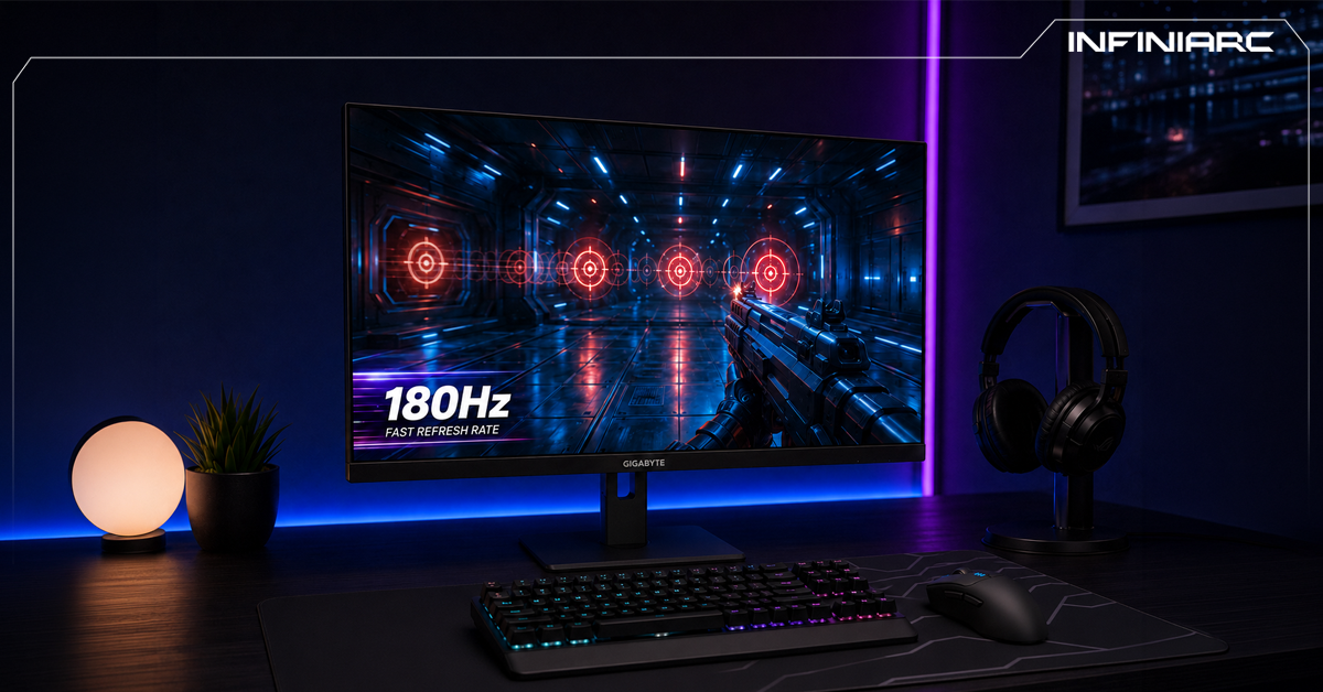 Side-by-side comparison of 60Hz and 144Hz gaming monitors highlighting motion clarity and responsiveness.