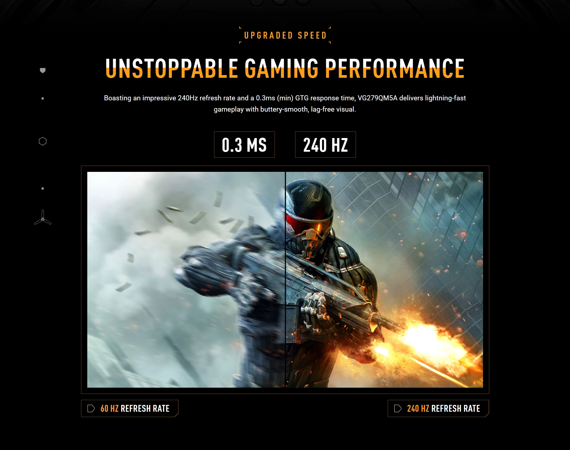 ASUS TUF Gaming Series 5 VG279QM5A-J, 27" FHD (1920 x 1080) Fast IPS, 240Hz, 0.3ms, AMD FreeSync Premium,NVIDIA G-Sync Black Monitor