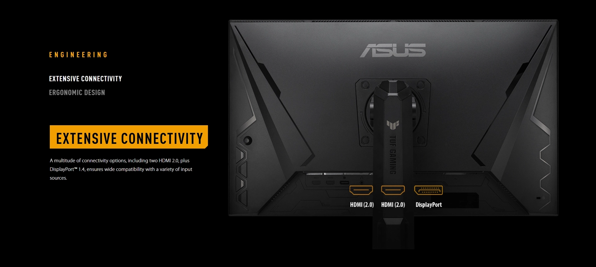 ASUS TUF VG27AQML1A-J, 27-inch, QHD (2560x1440), IPS, 260Hz Overclock, 1ms, Freesync Premium, Gaming Monitor - Infiniarc Edition