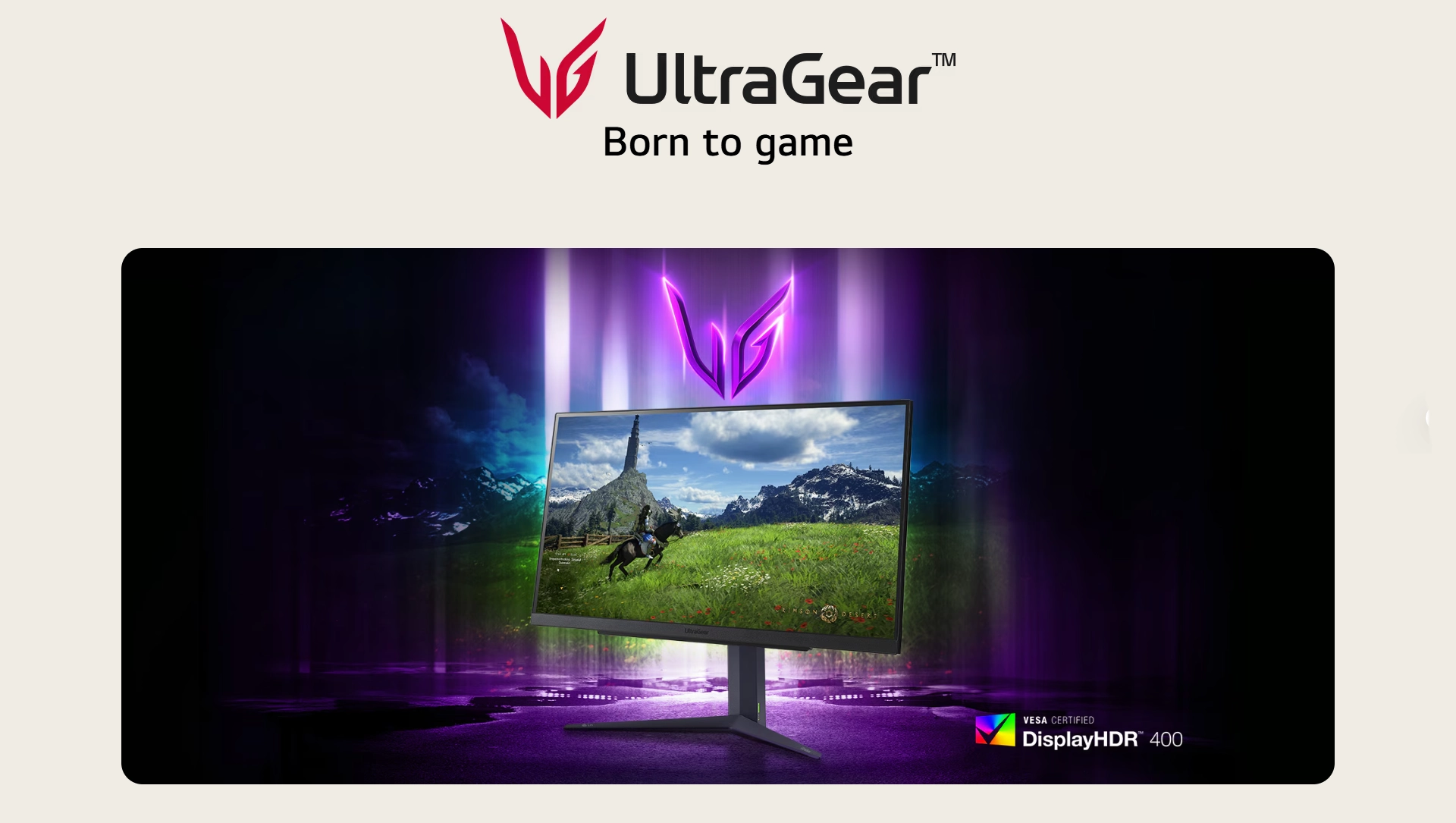 شاشة ألعاب LG UltraGear مقاس 27 بوصة QHD ‎27GS85Q-B (2560×1440) نوع Nano IPS، زمن استجابة 1ms (GtG)، معدل تحديث حتى 200Hz (كسر سرعة)، تدعم DisplayHDR 400