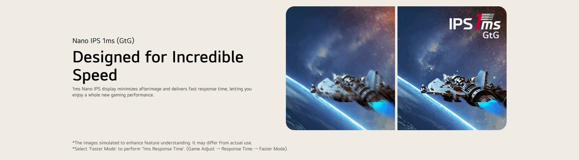 شاشة ألعاب LG UltraGear مقاس 27 بوصة QHD ‎27GS85Q-B (2560×1440) نوع Nano IPS، زمن استجابة 1ms (GtG)، معدل تحديث حتى 200Hz (كسر سرعة)، تدعم DisplayHDR 400