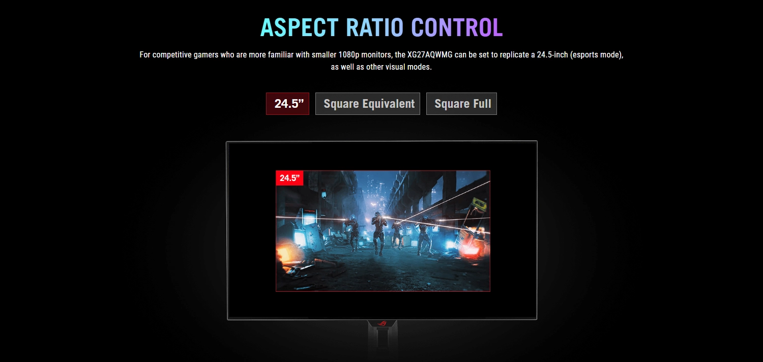 Asus ROG Strix XG27AQWMG, 27" QHD (2560 x 1440) TrueBlack Glossy Tandem OLED, 280Hz, 0.03ms, NVIDIA G-Sync & AMD FreeSync, Black Gaming Monitor