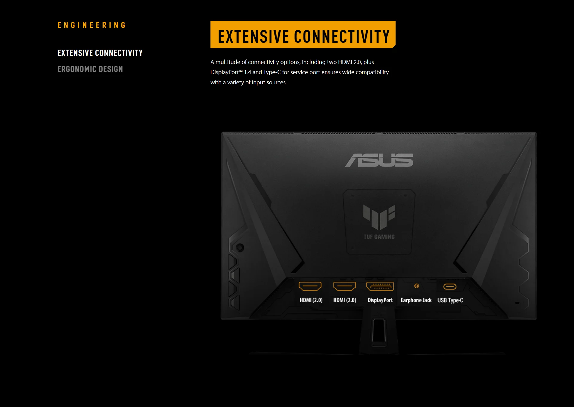 ASUS TUF VG27AQ5A-J 27" QHD Gaming Monitor 210Hz Fast IPS 0.3ms – HDR & Adaptive Sync