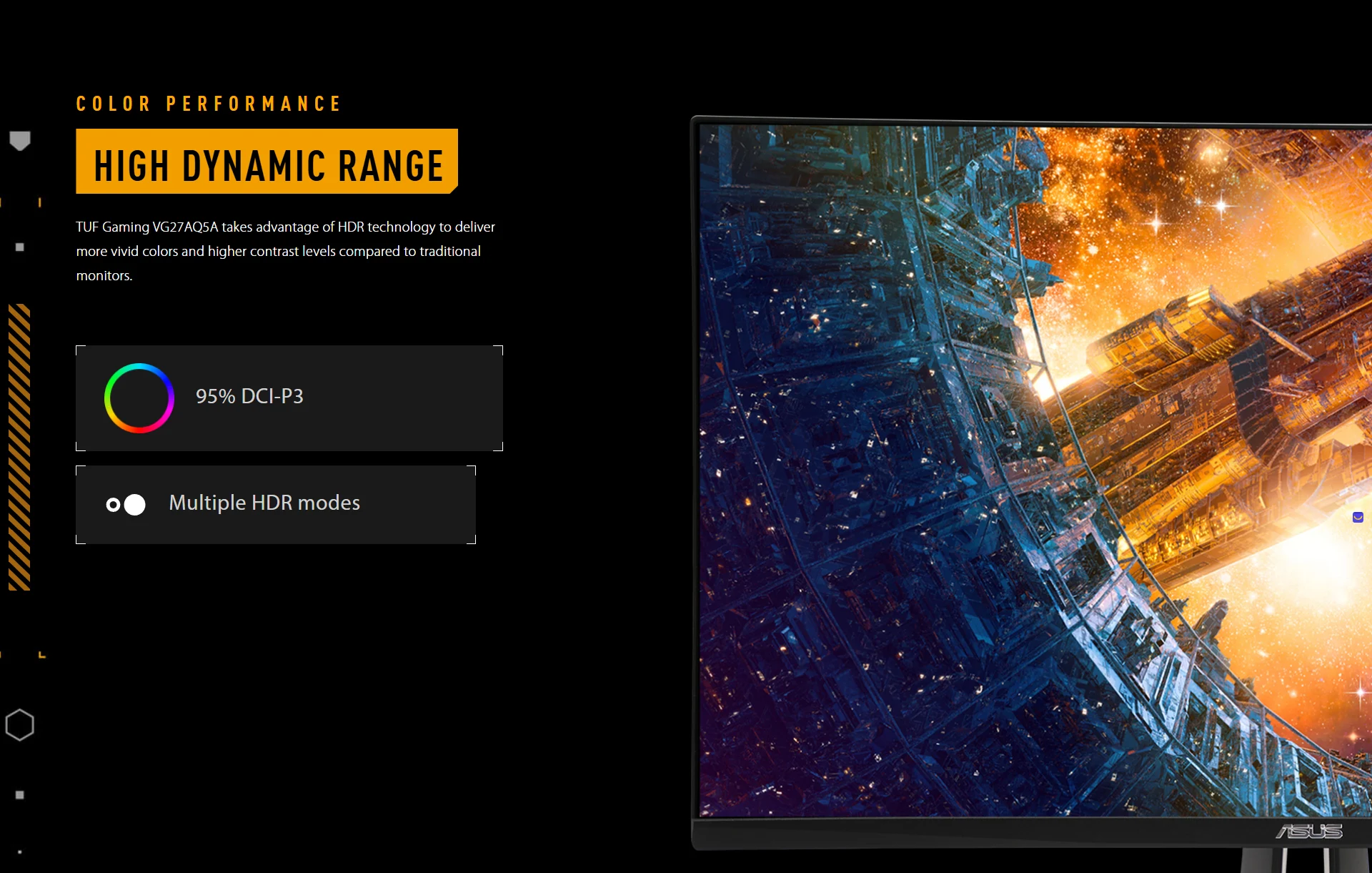 ASUS TUF VG27AQ5A-J 27" QHD Gaming Monitor 210Hz Fast IPS 0.3ms – HDR & Adaptive Sync