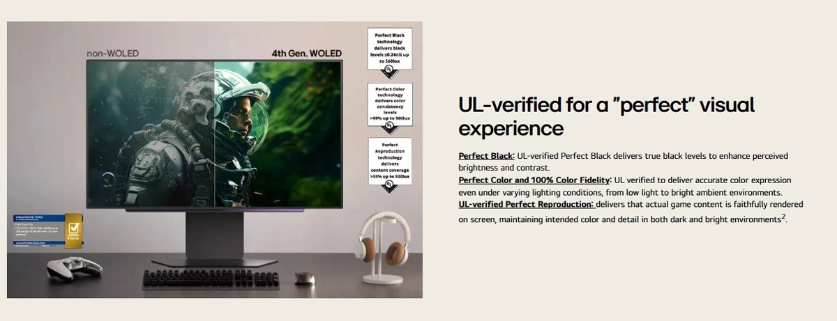 LG UltraGear™ 27" QHD 4th Gen. OLED Gaming Monitor