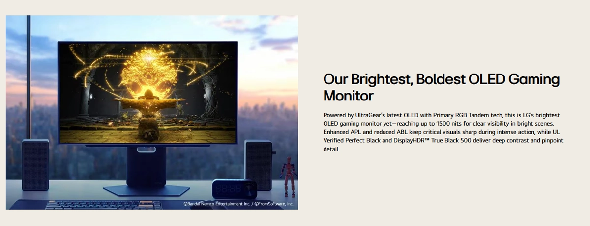 LG UltraGear™ 27-Inch QHD OLED Gaming Monitor Specs