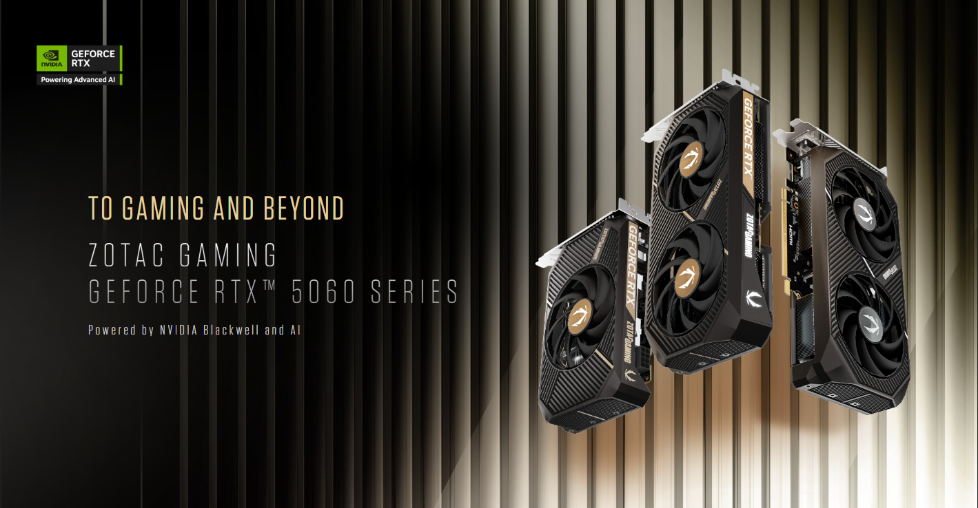ZOTAC GAMING DOOM: The Dark Ages GeForce RTX 5060 Ti 16GB TWIN EDGE OC GDDR7 GPU | Infiniarc