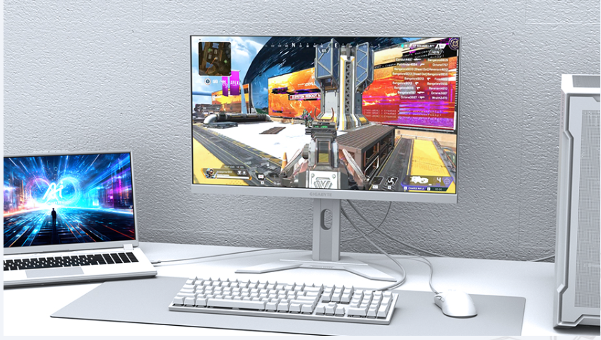 GIGABYTE M27QA ICE 27” 2560 x 1440 QHD, SS IPS 180Hz 1ms MPRT White Gaming Monitor