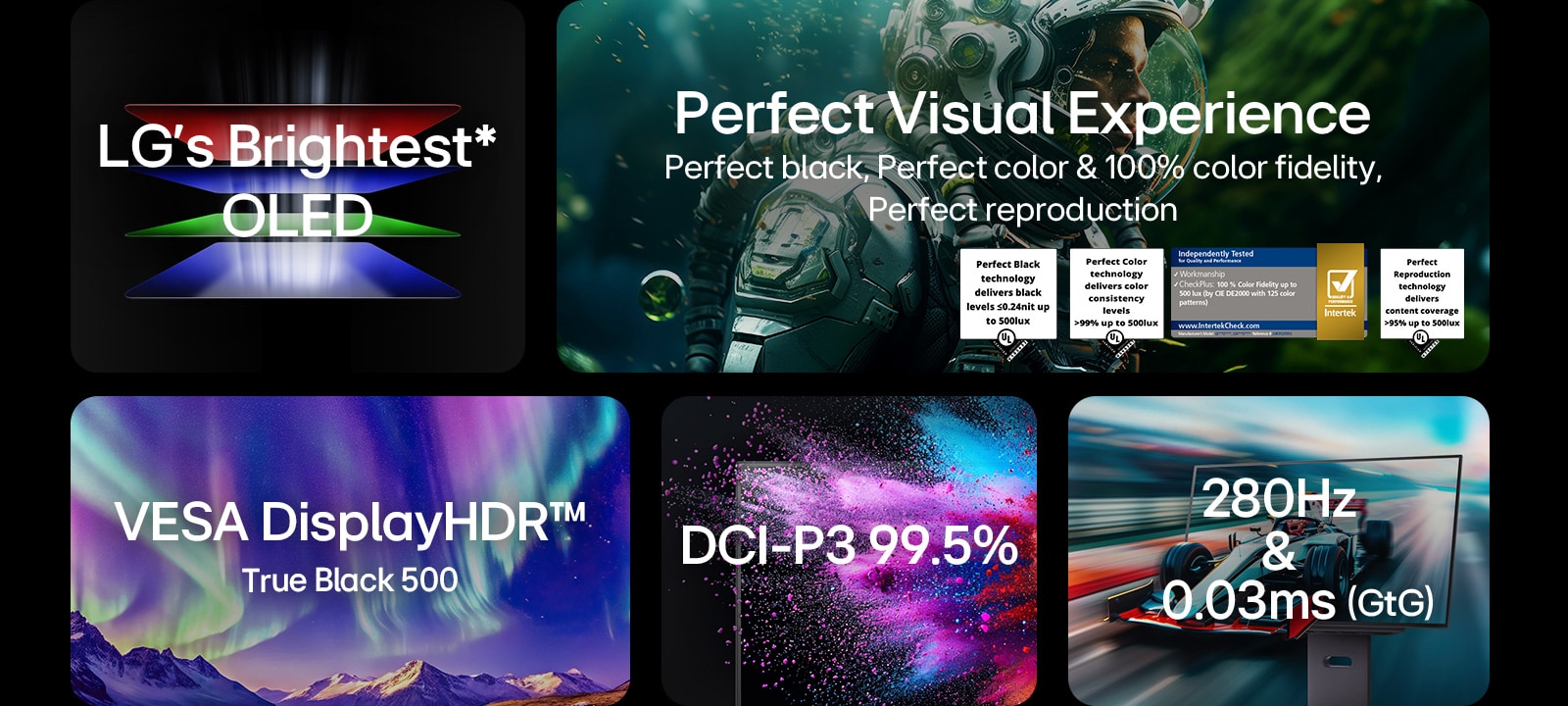 LG 27&quot; UltraGear QHD 2560 x 1440, 4th Gen, Matte WOLED, 280Hz, VESA DisplayHDR True Black, Gaming Monitor - Pre Order