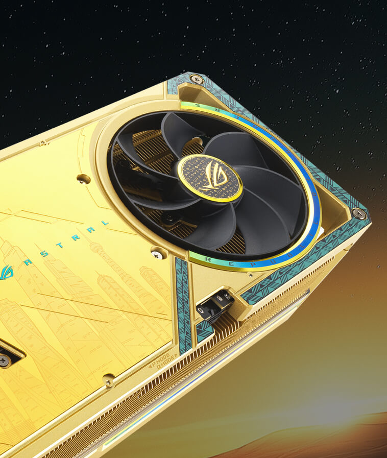 كرت شاشة أسوس ROG أسترال ذهب كور RTX 5080