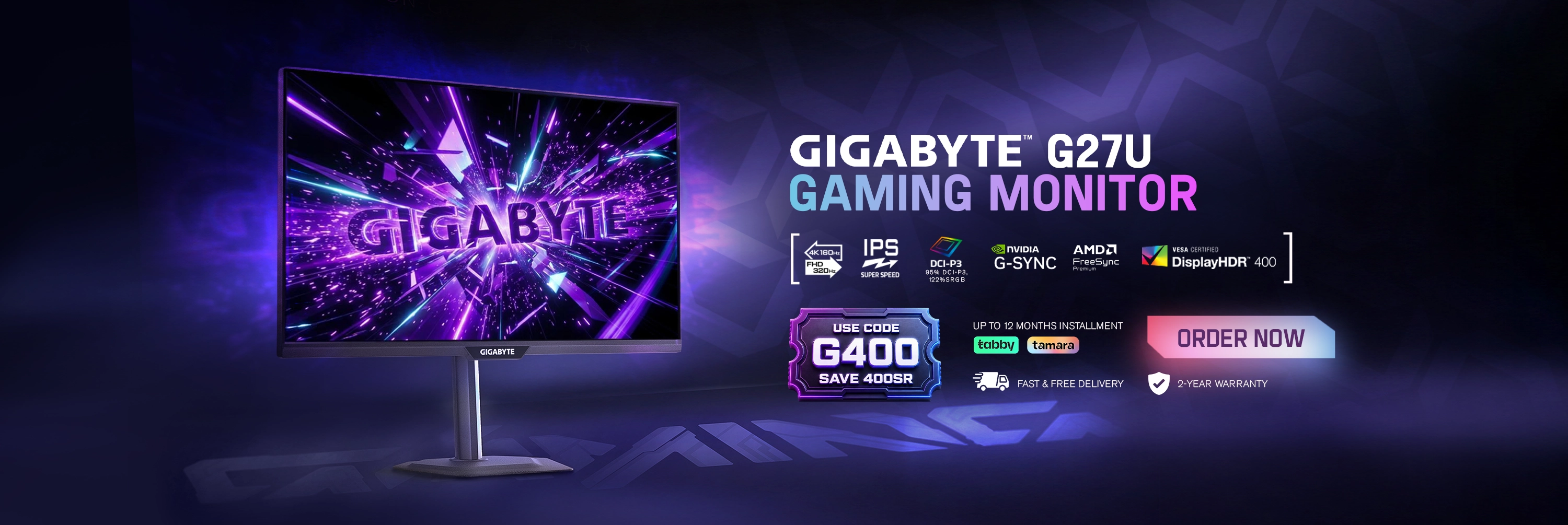 Gigabyte Monitor - G27U EN