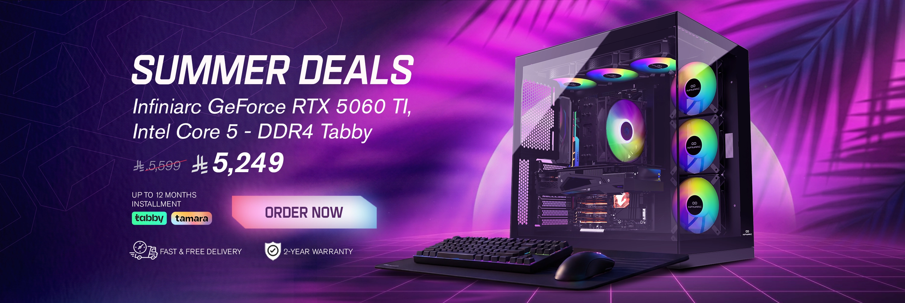 Summer Deals - GeForce RTX 5060 TI, Intel Core 5 - EN