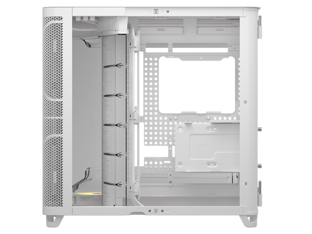 Corsair AIR 5400 RS-R ARGB Triple Chamber Mid-Tower White PC Case