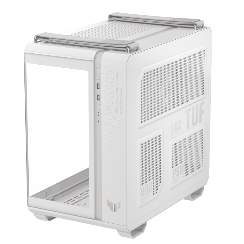 Asus TUF Gaming GT502 Horizon, Panoramic ATX Mid Tower White Gaming Case