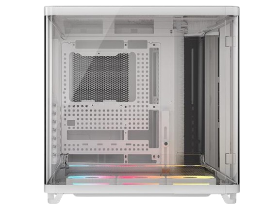 Corsair AIR 5400 LX-R RGB iCUE LINK Triple Chamber Curved Glass Mid-Tower White PC Case