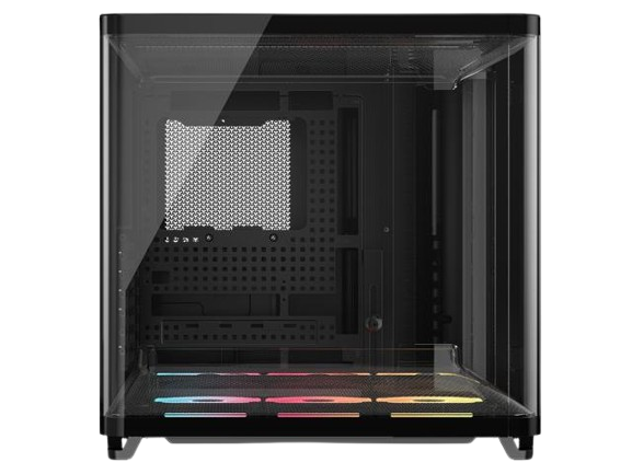 Corsair AIR 5400 LX-R RGB iCUE LINK Triple Chamber Curved Glass Mid-Tower Black PC Case