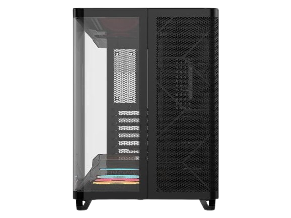 Corsair AIR 5400 LX-R RGB iCUE LINK Triple Chamber Curved Glass Mid-Tower Black PC Case