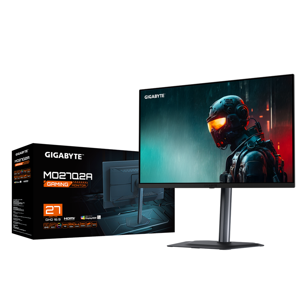 Gigabyte MO27Q2A, 27'' (2560 x 1440) QD-OLED, 2K QHD, 280Hz, 0.03ms, HDR400 True Black, FreeSync, G-Sync Compatible, Gaming Monitor