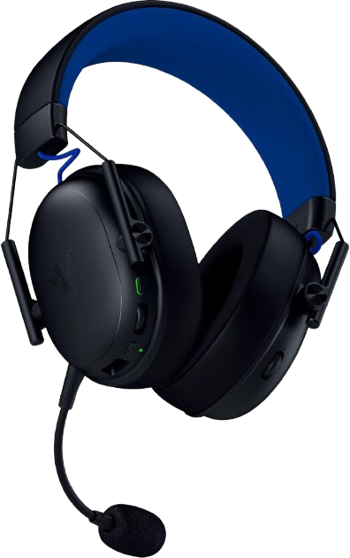 Razer BlackShark V3 X HyperSpeed, Ultra light, TriForce 50mm Drivers, Detachable microphone, Wireless Blue/Black Gaming Headset - PS5/PC