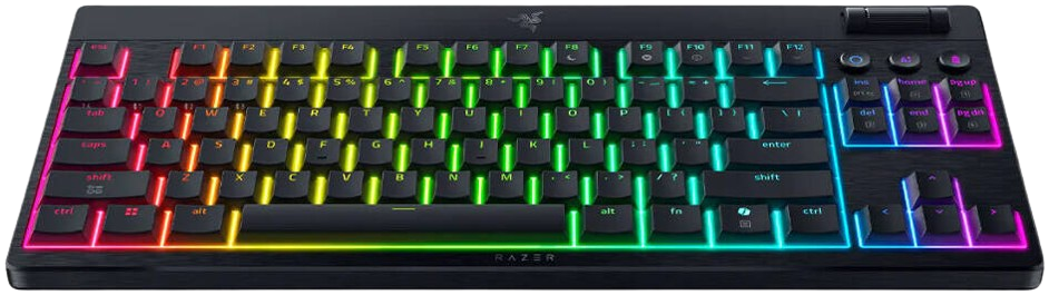 Razer BlackWidow V4 Low-profile Tenkeyless HyperSpeed (Green Switch) - US Layout - Gaming Keyboard