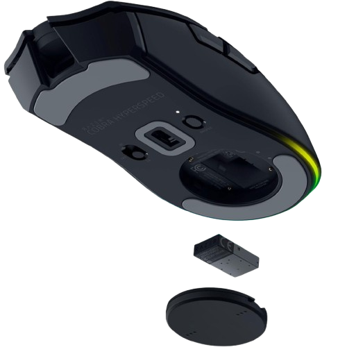 RAZER Cobra HyperSpeed Lightweight 26K Optical Sensor, Optical Mouse Switches Gen-4, Wireless Black Gaming Mouse