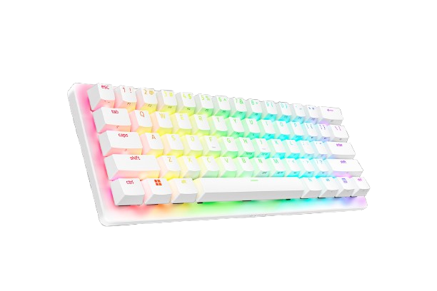 RAZER Huntsman V3 Pro Mini 60%, Snap Tap & Rapid Trigger, White Gaming Keyboard