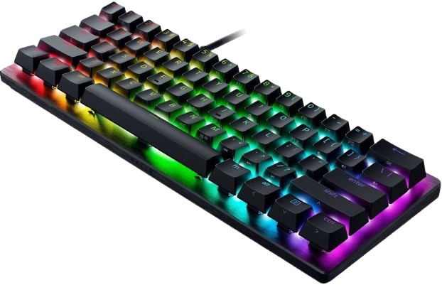 razer Huntsman V3 Pro Mini, 60% size, Analog Optical Switch Gen-2 , Chroma™RGB, rushed Aluminum Alloy Top Case, Rapid Trigger Mode, Black Gaming Keyboard 