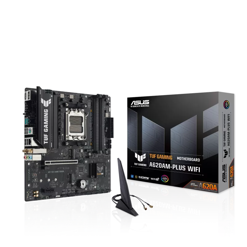 Asus TUF GAMING A620AM-PLUS WIFI, AM5, Black Motherboard