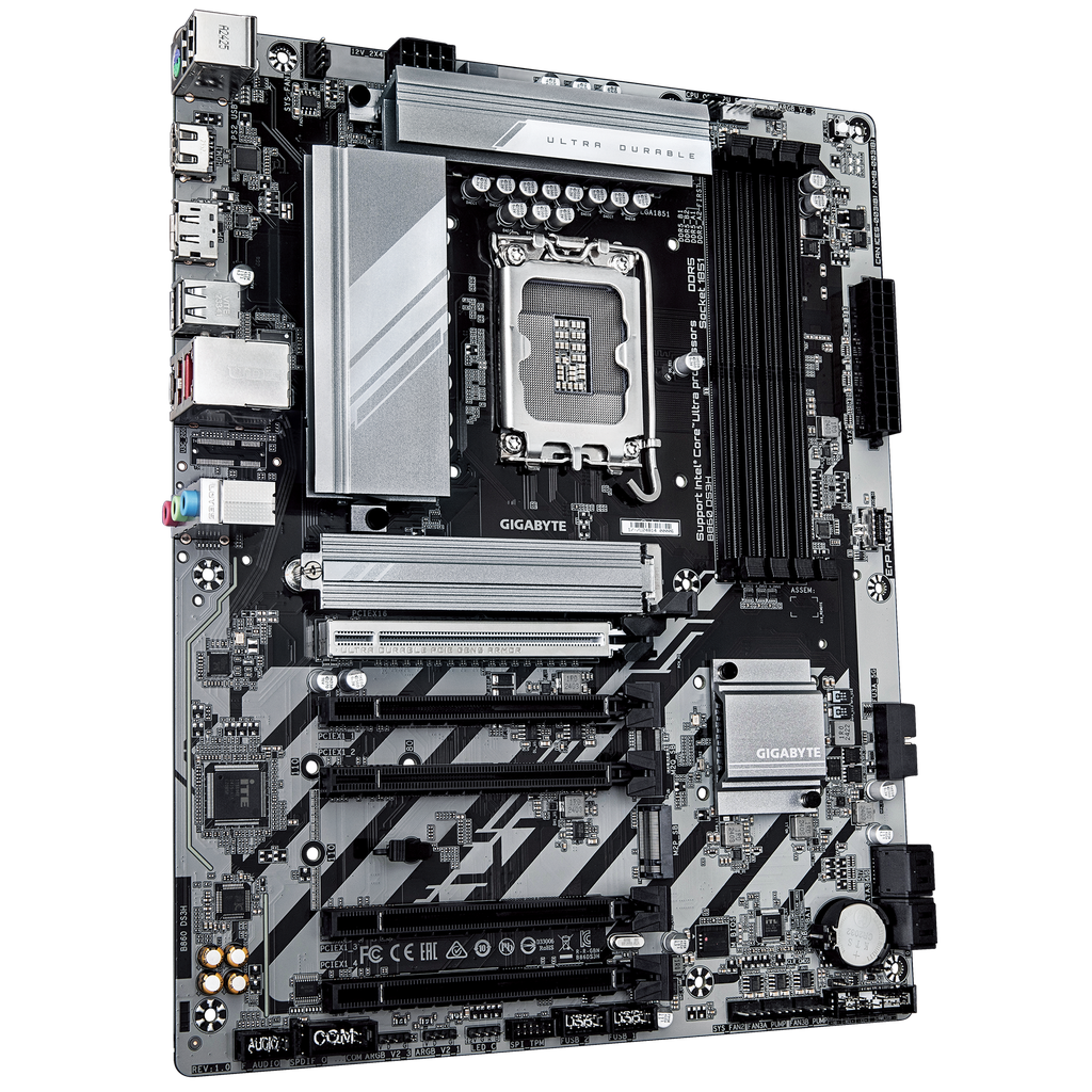 Gigabyte B860 DS3H, Intel LGA 1851, DDR5 ATX Black Motherboard