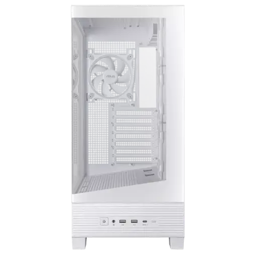 Asus A31 PLUS, ARGB Built-in Fans, White Mid Tower ATX PC Case