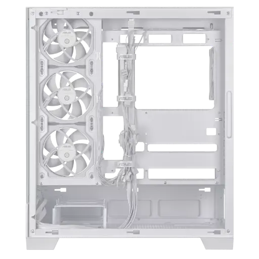 Asus A31 PLUS, ARGB Built-in Fans, White Mid Tower ATX PC Case