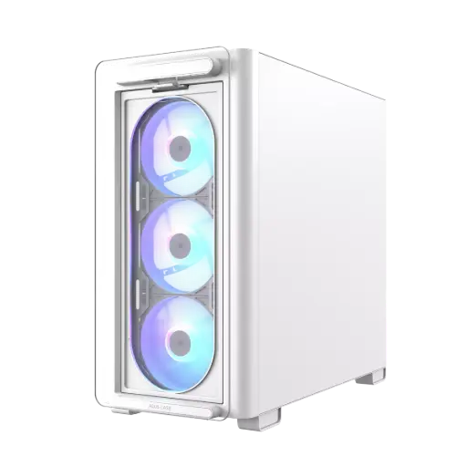 ASUS A23 PLUS, pre-installed ARGB fans, micro-ATX White Case
