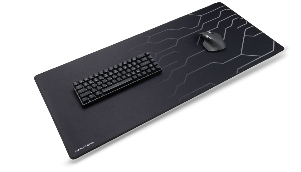 InfiniGear Nano Thread Core Extended XXL 900x400mm, Black Gaming Mousepad