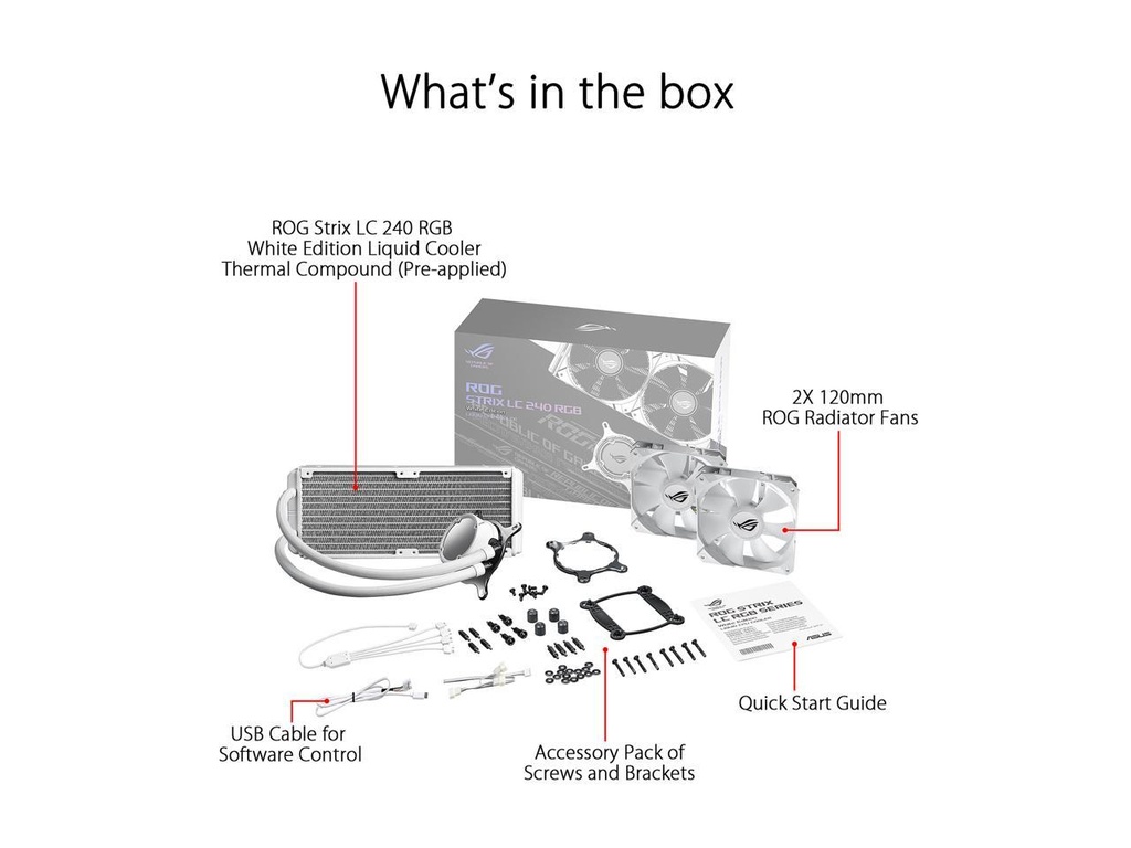 ASUS ROG STRIX LC 240 RGB WHITE EDITION