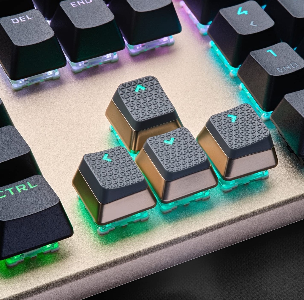 Corsair K100 RGB Optical-Mechanical Gaming Keyboard - Midnight Gold (AR)