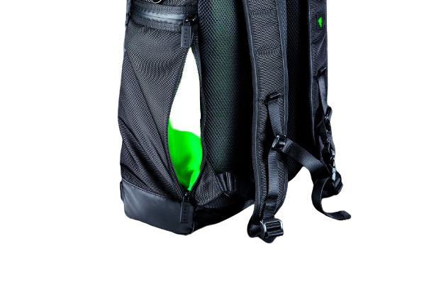 Razer Recon 15 Rolltop Backpack - Roll-Top Design with Zipper Opening, Water and Abrasion Resistant Build - Classic Black