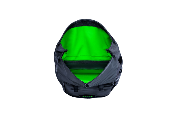 Razer Recon 15 Rolltop Backpack - Roll-Top Design with Zipper Opening, Water and Abrasion Resistant Build - Classic Black