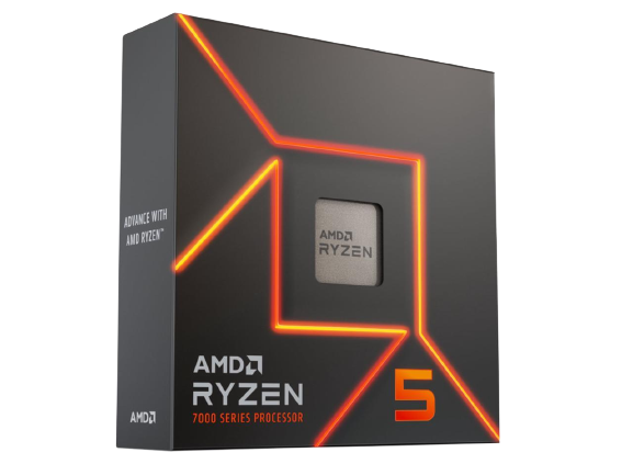 AMD Processor Ryzen 5 7600X - 6-Core 4.7 GHz - Socket AM5 - 105W Desktop Processor