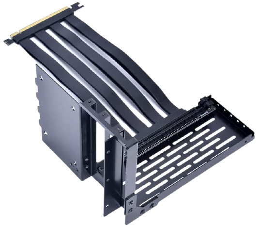 Lian Li LAN2-1X Premium PCI-E x16 3.0 Black Extender Riser Cable 200mm and Covert Bracket for LANCOOL II/LANCOOL 2 / LANCOOL TWO -LAN2-1X