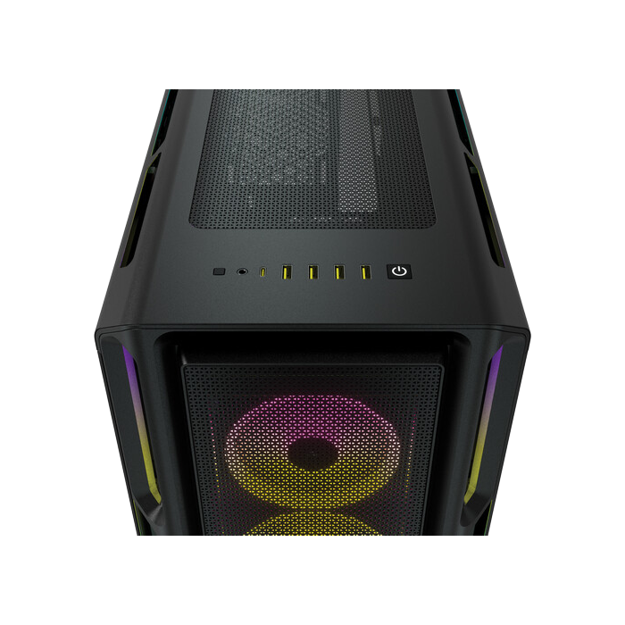 Corsair iCUE 5000T RGB Tempered Glass Mid-Tower ATX PC Case — Black