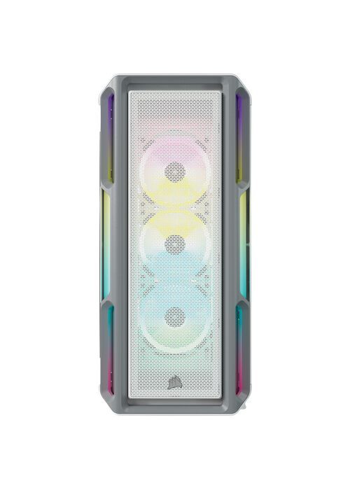 Corsair iCUE 5000T RGB Tempered Glass Mid-Tower ATX PC Case — White