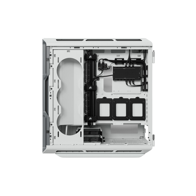 Corsair iCUE 5000T RGB Tempered Glass Mid-Tower ATX PC Case — White