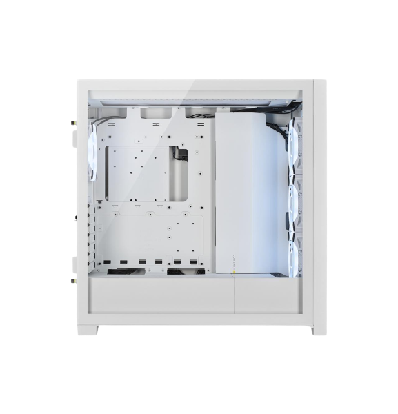 Corsair iCUE 5000X RGB QL Edition Mid-Tower ATX Case — True White