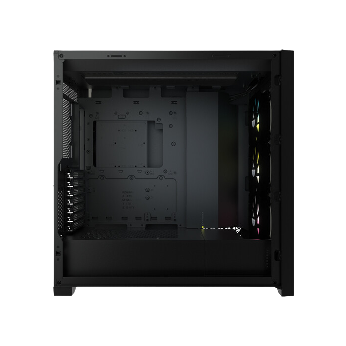 Corsair iCUE 5000X RGB Tempered Glass Mid-Tower ATX PC Smart Case - Black