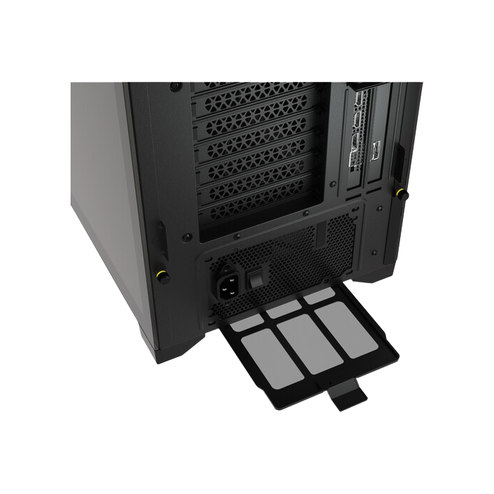Corsair iCUE 5000X RGB Tempered Glass Mid-Tower ATX PC Smart Case - Black