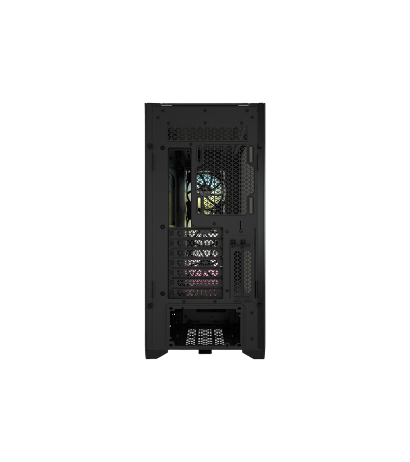 Corsair iCUE 5000X RGB Tempered Glass Mid-Tower ATX PC Smart Case - Black
