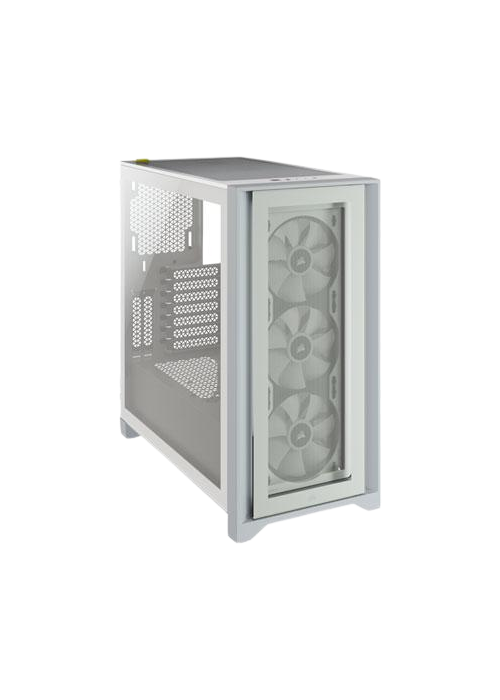 Corsair iCUE 5000X RGB Tempered Glass Mid-Tower ATX PC Smart Case - White