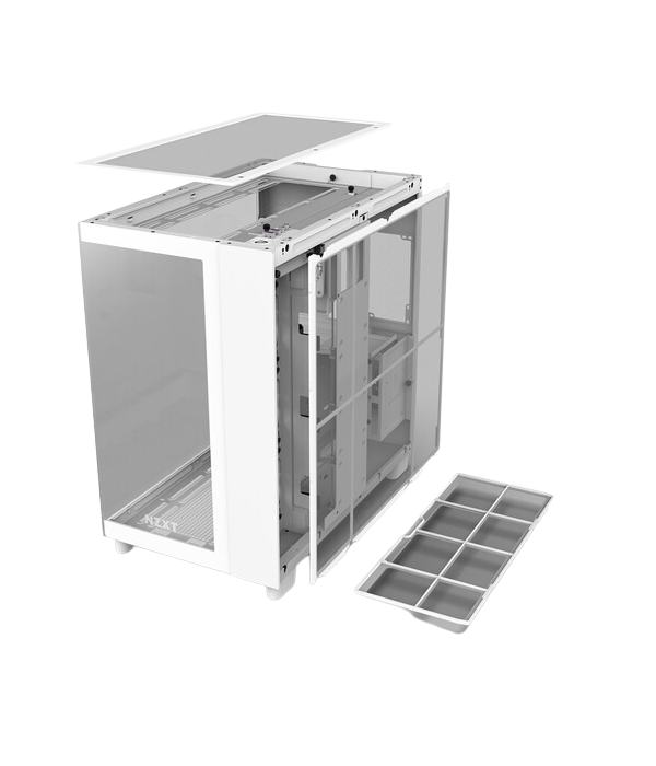 NZXT H Series H9 Flow Edition ATX Mid Tower Chassis All White color