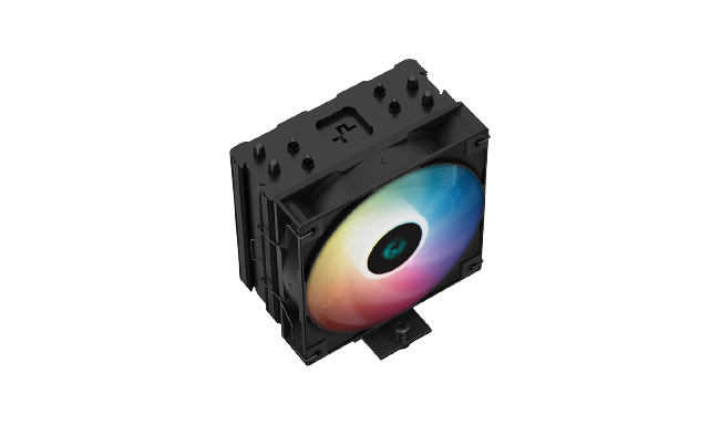 DeepCool AG400 BK ARGB Single-Tower CPU Cooler, 120mm Static ARGB Fan, Direct-Touch Copper Heat Pipes, Intel/AMD Support